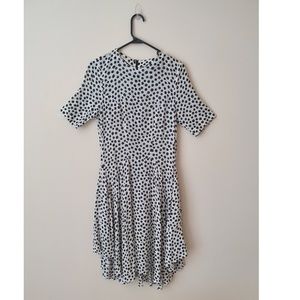 H&M sheat polkadot midi dress